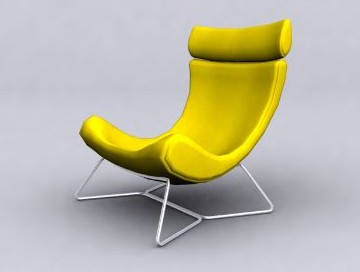 Chaise longue Jaune
