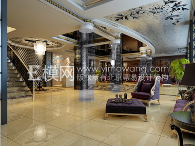 Hall de l'hôtel de style europen
