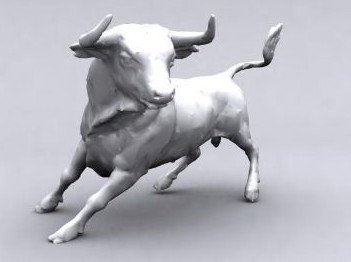 La statue de l'encierro

