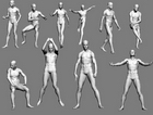 3d populaire modle 19-humaines, hommes / femmes du corps humain