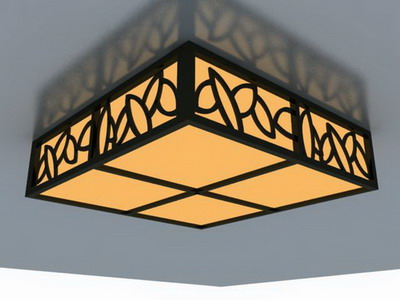 Modle 3D de la plafond classique de style chinois