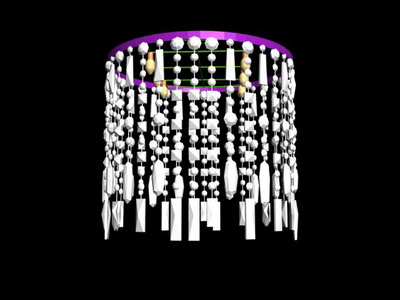 Modle 3D du vent lustres en cristal de carillons