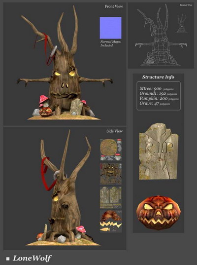 Arbre trange modle des modles 3D