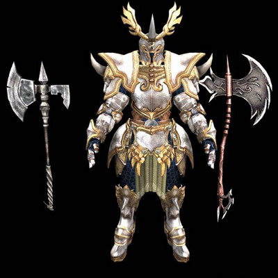 3D Model of Golden Armor