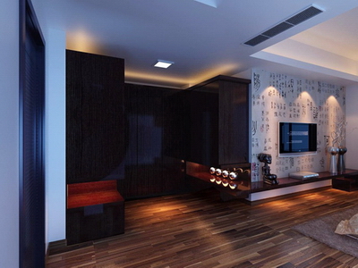 Modle 3D de style chinois, chambre  coucher