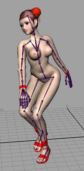 Modle 3D de la beaut de la Chine