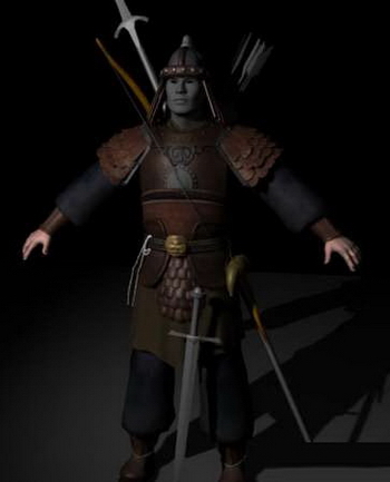 Modle 3D de soldats chinois anciens