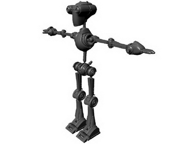 Modle 3D de petit robot chelle