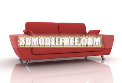 Dark canap rouge de modles 3D