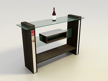 Modle 3D du cabinet de vin rouge d