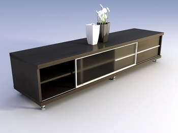 Solid meuble tlvision bois Modle 3D