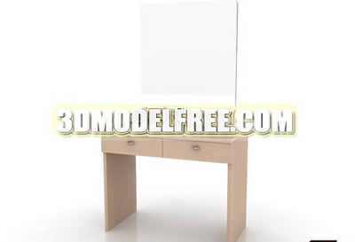 Modle 3D de mobilier de chambre  coucher en bois