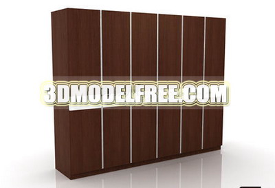 Modle 3D de mobilier de chambre  coucher en bois
