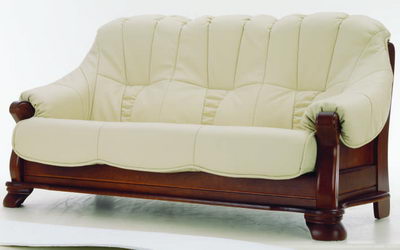 sofa en bois Vintage modle 3D