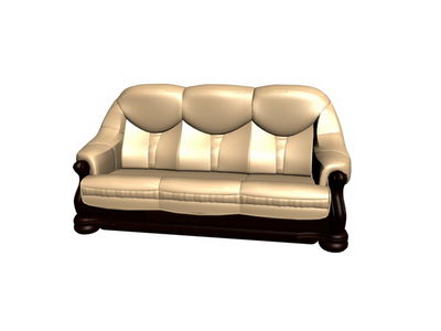 Modle 3D d'or sur le canap