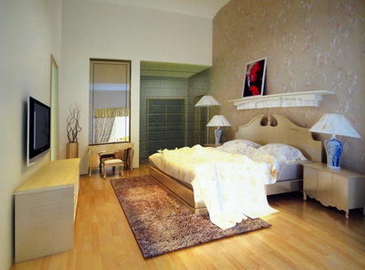 De style europen dcoration chambre modle 3D (y compris le matriel)