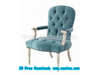 canap en tissu vert modle 3D (y compris le matriel)