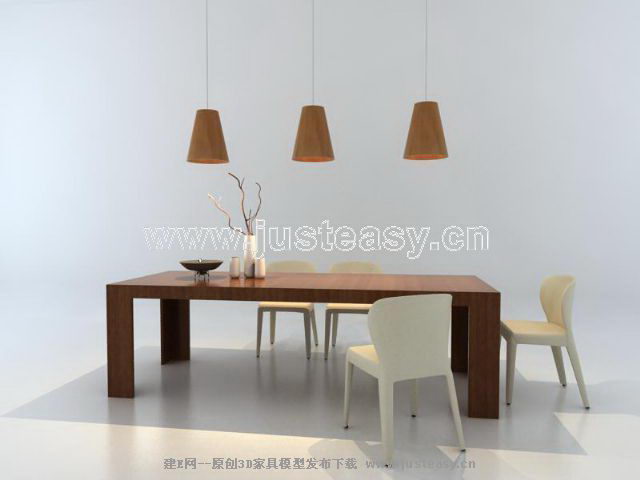 Le top mondial des meubles de marque de meubles --- tables et chaises modle 3D (y compris les matriaux)