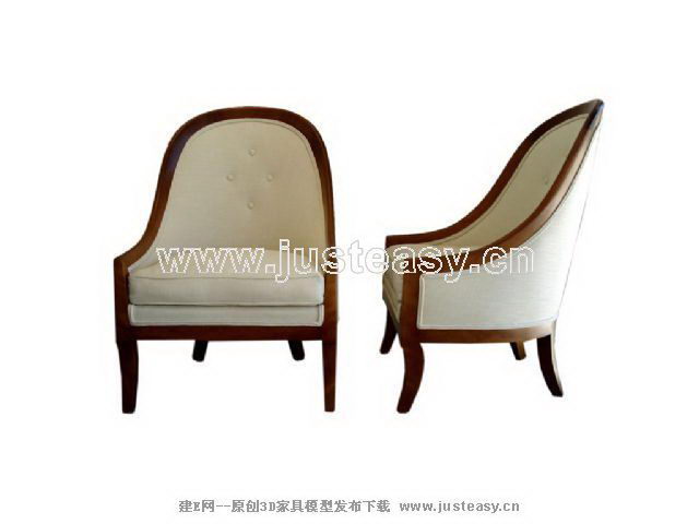 chaise  la maison ronde quotidienne modle 3D (y compris le matriel)