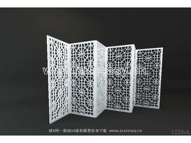 White six cran mobilier modle 3D (y compris le matriel)