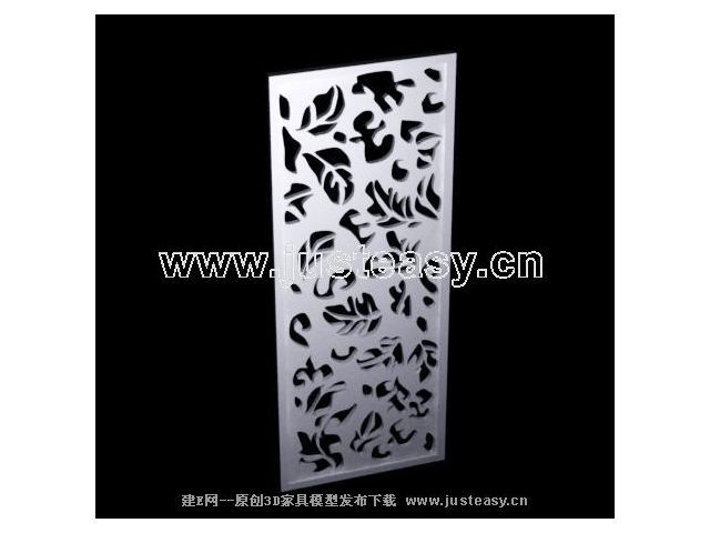 Modle 3D de la sculpture moderne, grilles  lames (y compris le matriel)