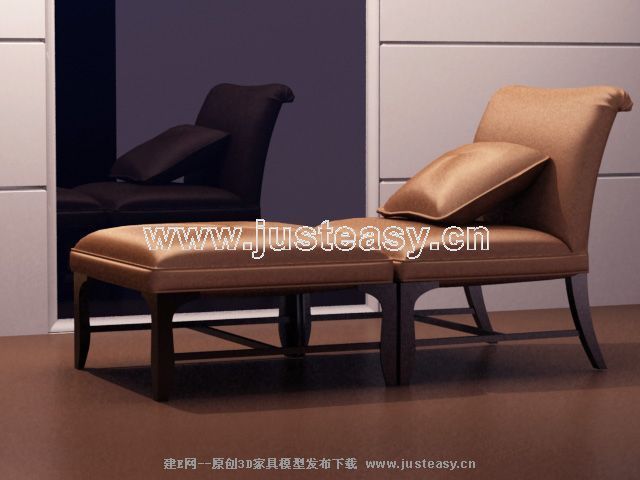 Ruanmian chaise modle 3D (y compris le matriel)