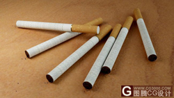 Modle 3D de cigarettes bout de filtre (y compris le matriel)