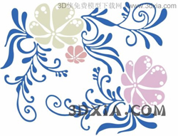 3D fleurs modle de texture papier peint (y compris le matriel)
