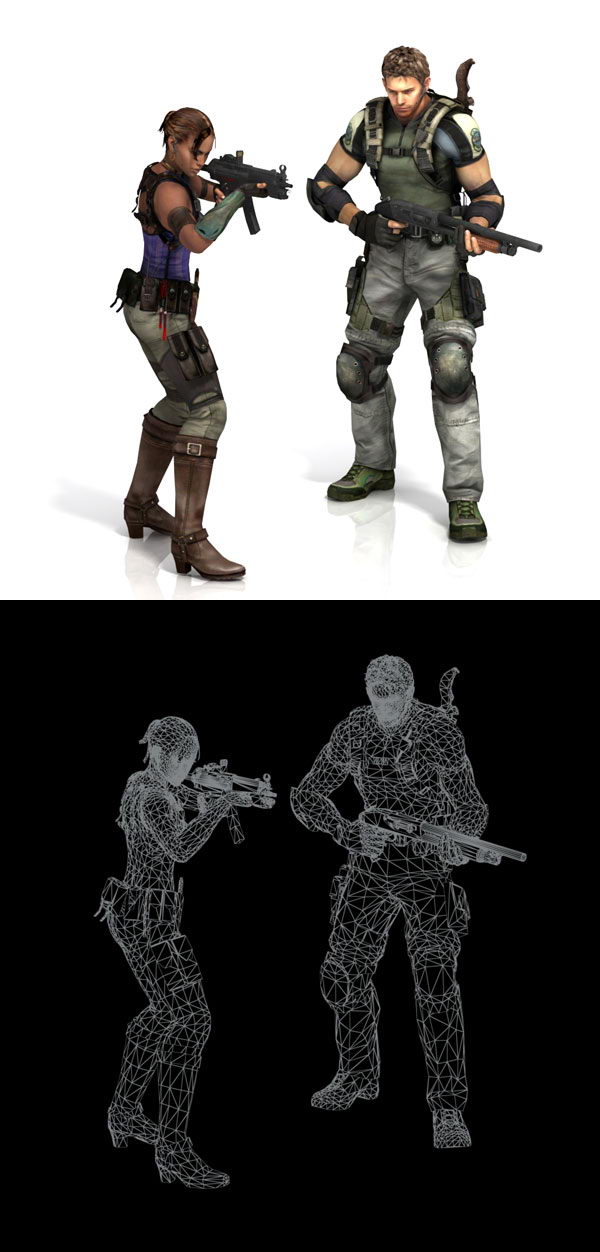 Modle 3D de modles de personnages SCS (y compris le matriel)
