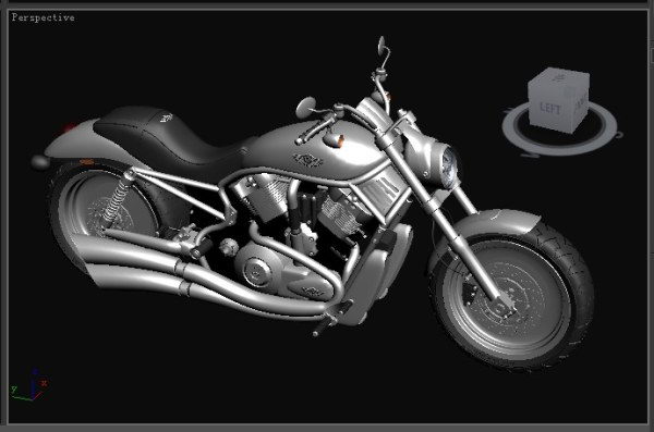 Modle 3D de Prince moto de croisire
