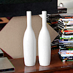 Modle 3D de vases blancs dcors