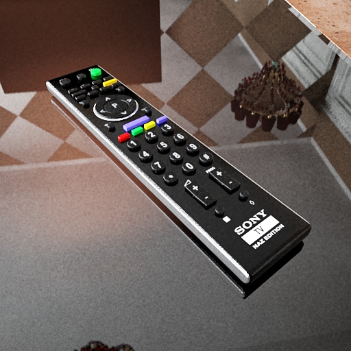 Modle 3D de Sony TV avec tlcommande
