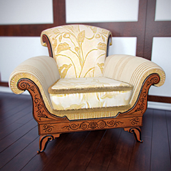 Europenne de luxe canap chaise modle 3D