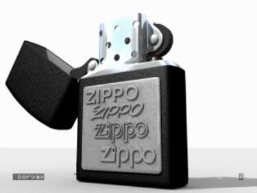 Modle 3D de briquet Zippo

