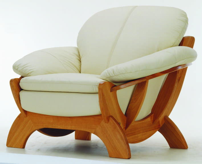 tissu de sofa simple modle 3D de la fin du bois
