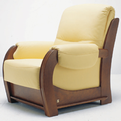 Inclin canap base dossier en bois simple modle 3D (y compris le matriel)