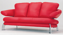 Plus que le canap en cuir rouge modle 3D (y compris le matriel)
