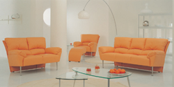 Combinaison de loisirs orange canap maison modle 3D (y compris le matriel)