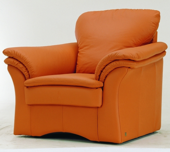 Orange ponge tissu doux canap modle 3D (y compris le matriel)
