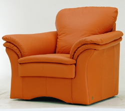 Orange ponge tissu doux canap modle 3D (y compris le matriel)