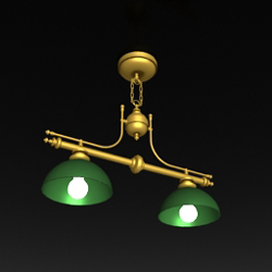 Modle 3D du lustre de billard spcifiques