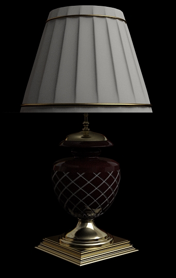 De style europen Lampe de table en cramique de modles 3D (y compris le matriel)
