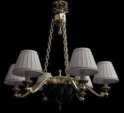 Modle 3D des chaînes de lustre europenne (y compris le matriel)