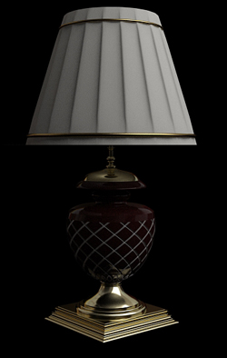 De style europen Lampe de table en cramique de modles 3D (y compris le matriel)