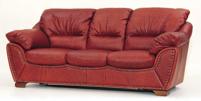 De style europen canap rouge fonc modle 3D de
