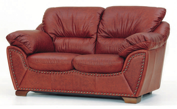 De style europen rouge fonc canap-lit double modle 3D de la douce
