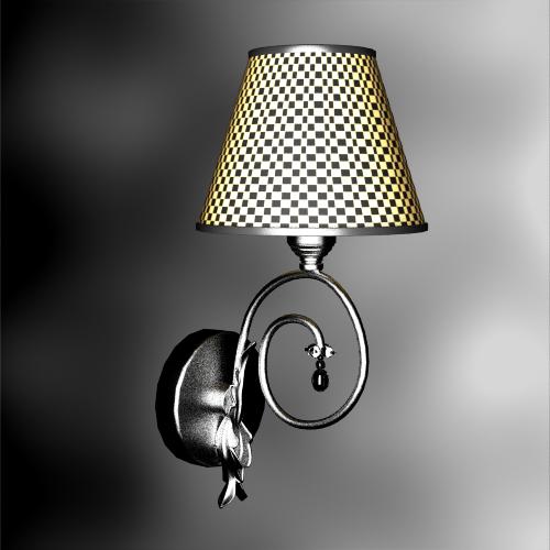 Plaid rustique tiss mur modle 3D
