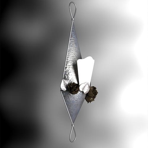Modle 3D de diamant Rose Pendentif
