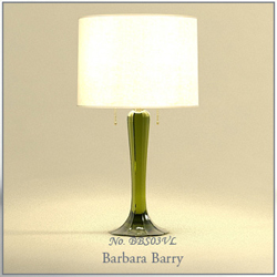 Des modles 3D de lampe en verre table verte base