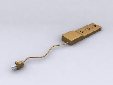 Modle 3D de la bande de puissance de sortie poreuse
